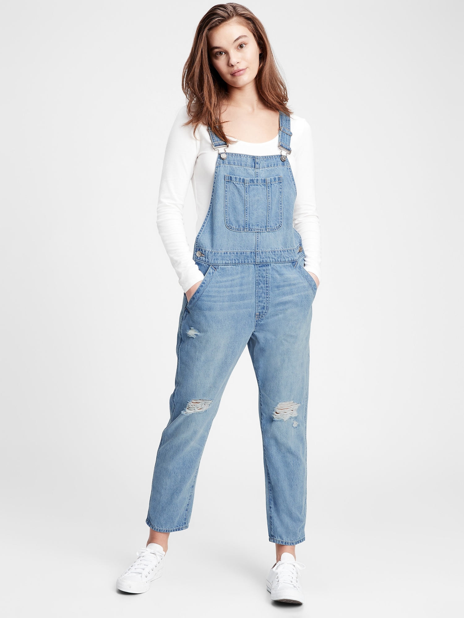 Slouchy Overalls With Washwell™ | Gap Factory