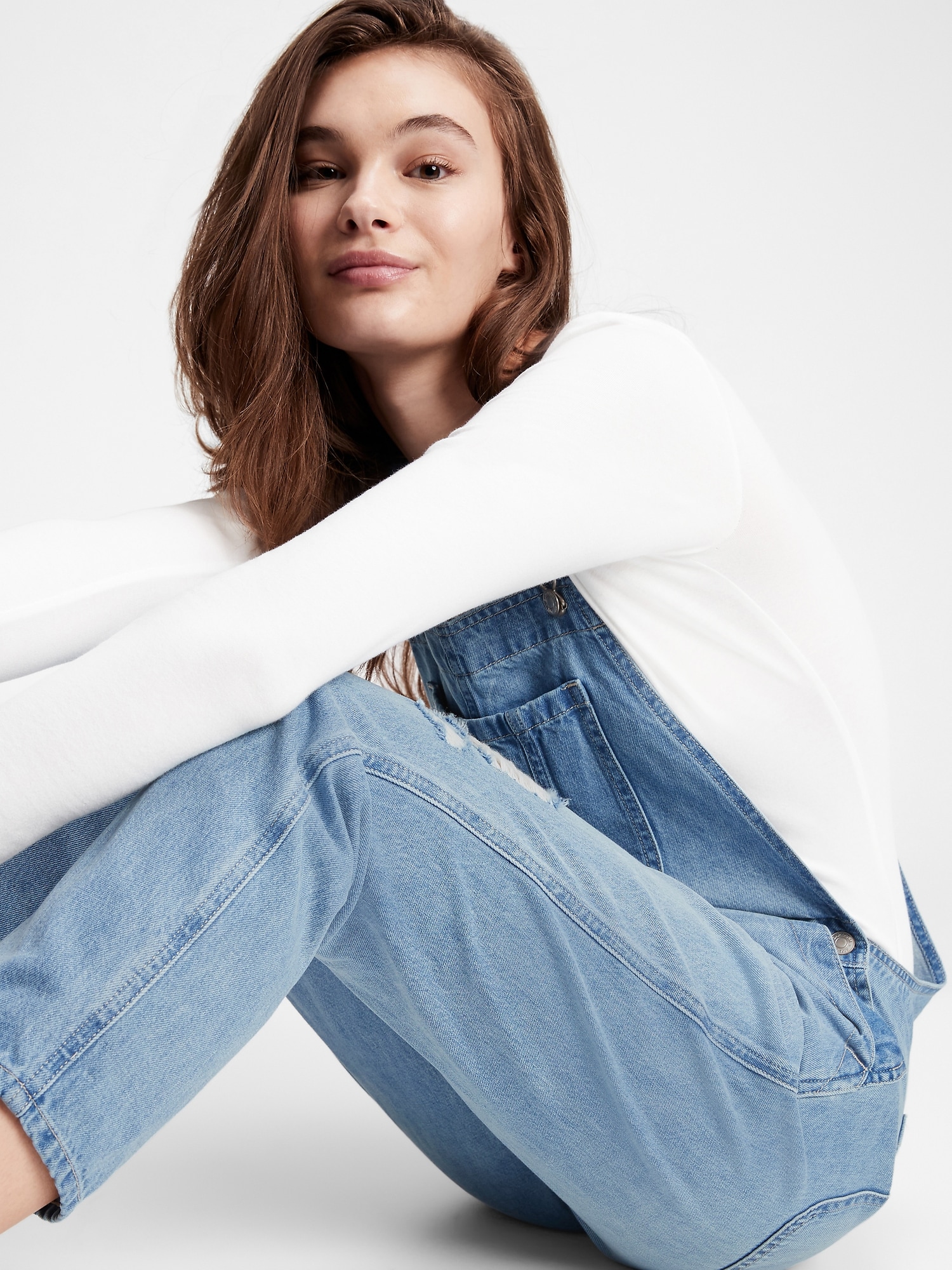 Slouchy Overalls With Washwell™ Gap Factory