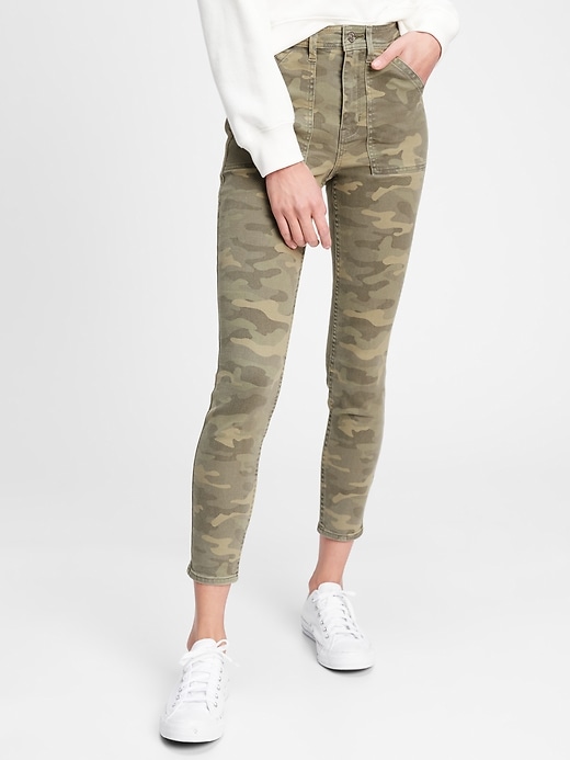 Image number 1 showing, High Rise Camo Universal Legging Jeans