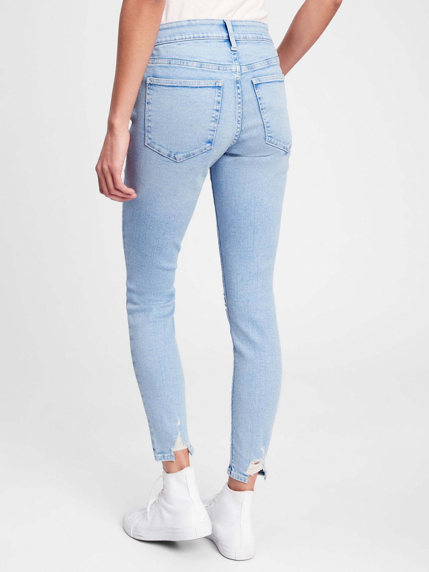 Mid Rise Distressed Universal Legging 