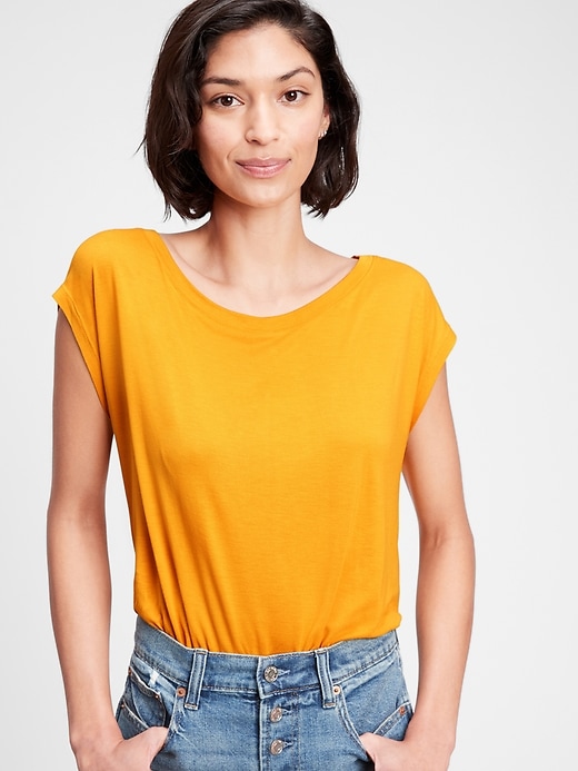 Image number 10 showing, Luxe Dolman Sleeve T-Shirt