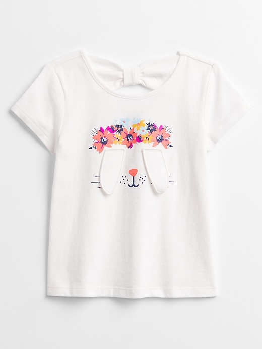 Image number 1 showing, Toddler Bow Graphic T-Shirt