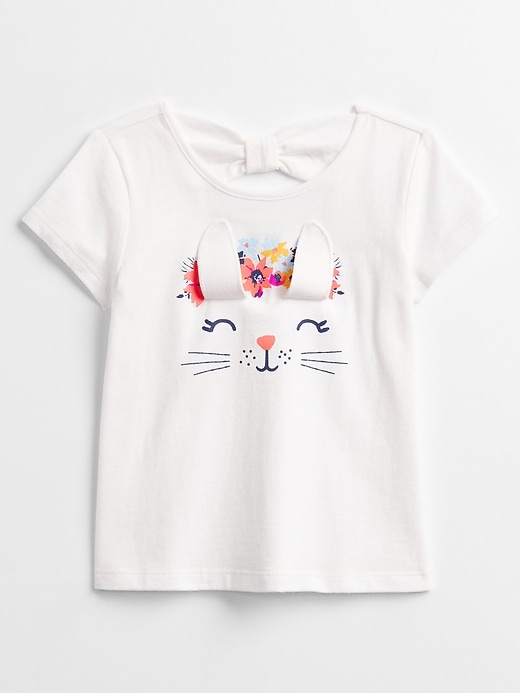 Image number 3 showing, Toddler Bow Graphic T-Shirt