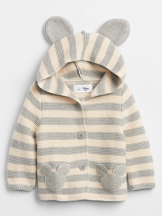 View large product image 1 of 1. babyGap &#124 Disney Mickey Mouse Stripe Sweater