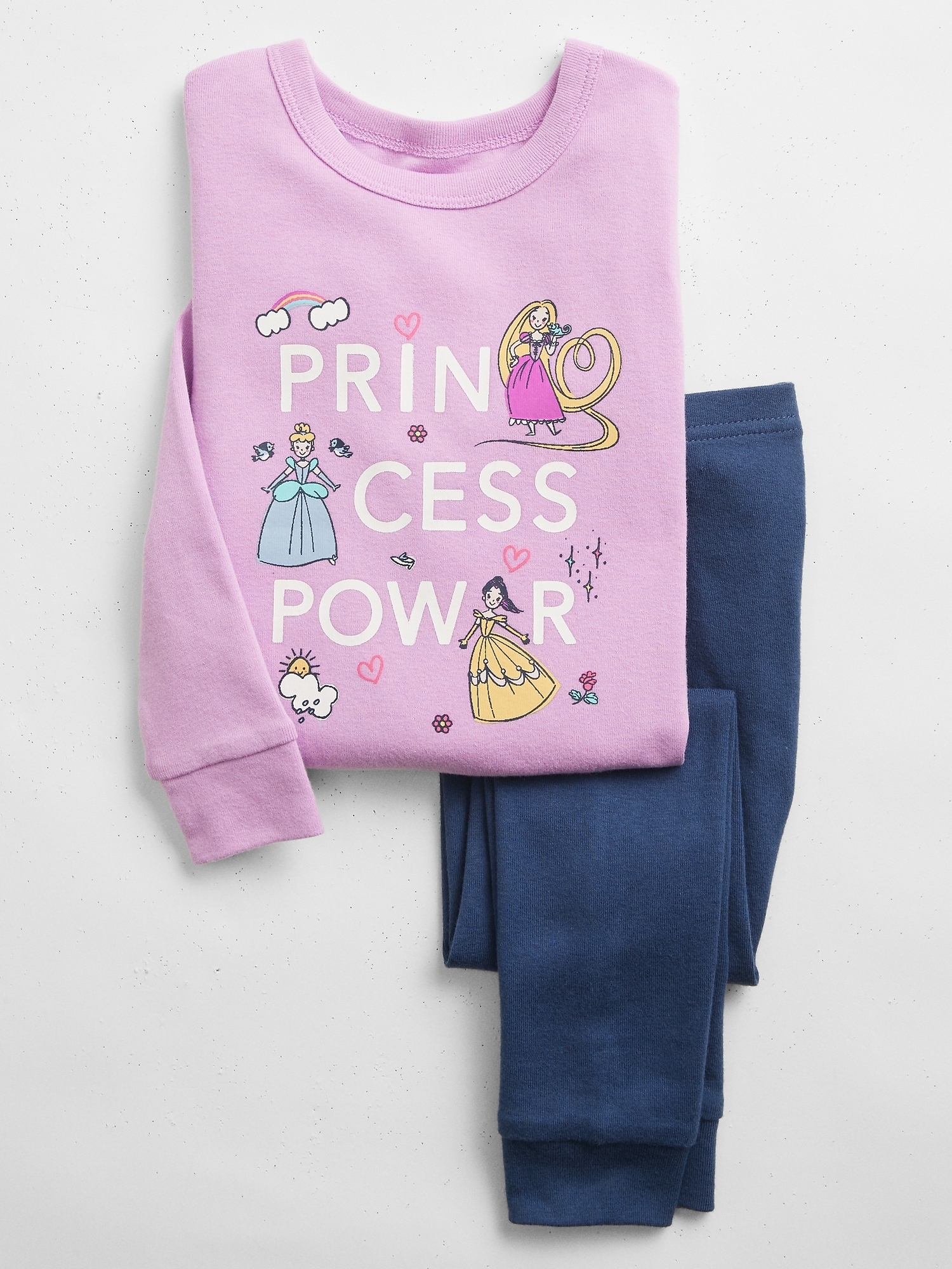 babyGap Disney Princess 100 Organic Cotton PJ Set Gap Factory