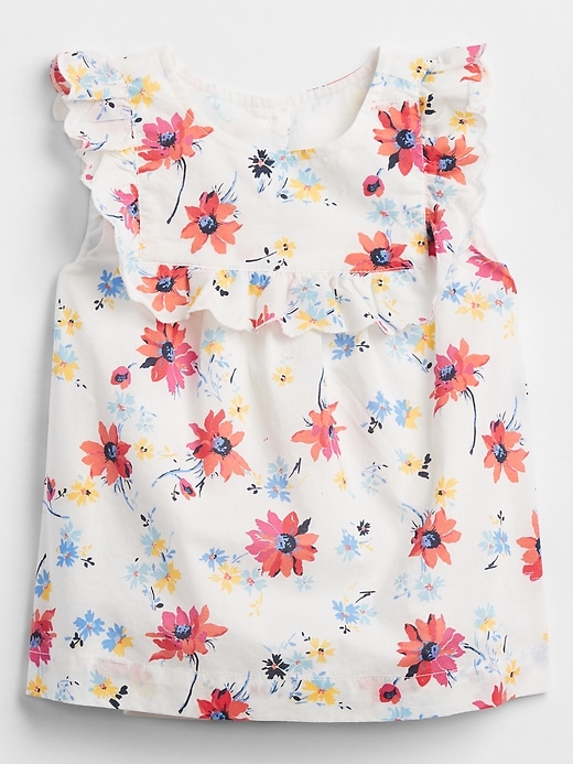 Image number 1 showing, Toddler Ruffle Print Top