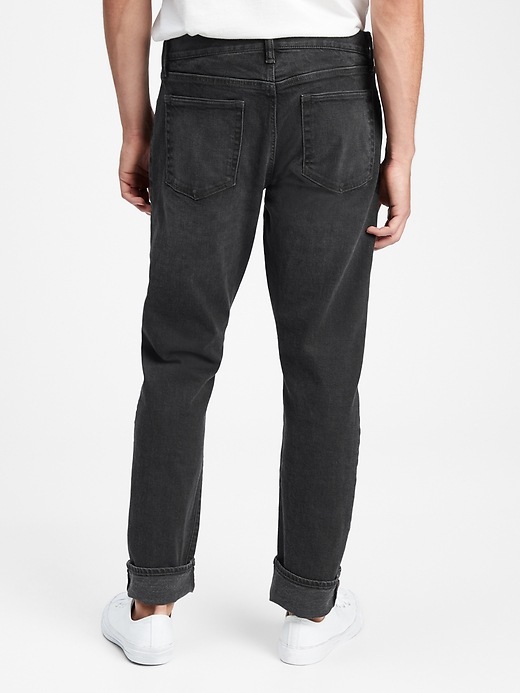 View large product image 2 of 3. Straight Taper Jeans with GapFlex