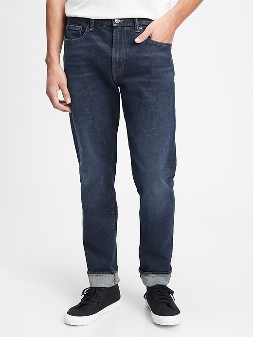 Image number 1 showing, Straight Taper Jeans with GapFlex