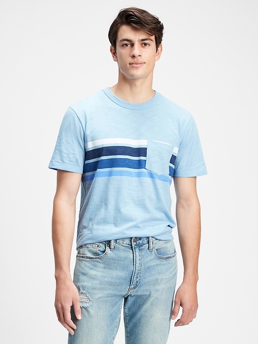View large product image 1 of 1. Lived-In Stripe T-Shirt