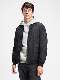gap green bomber jacket
