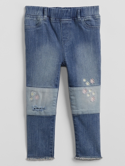 Image number 1 showing, Toddler Patch Legging Jeans