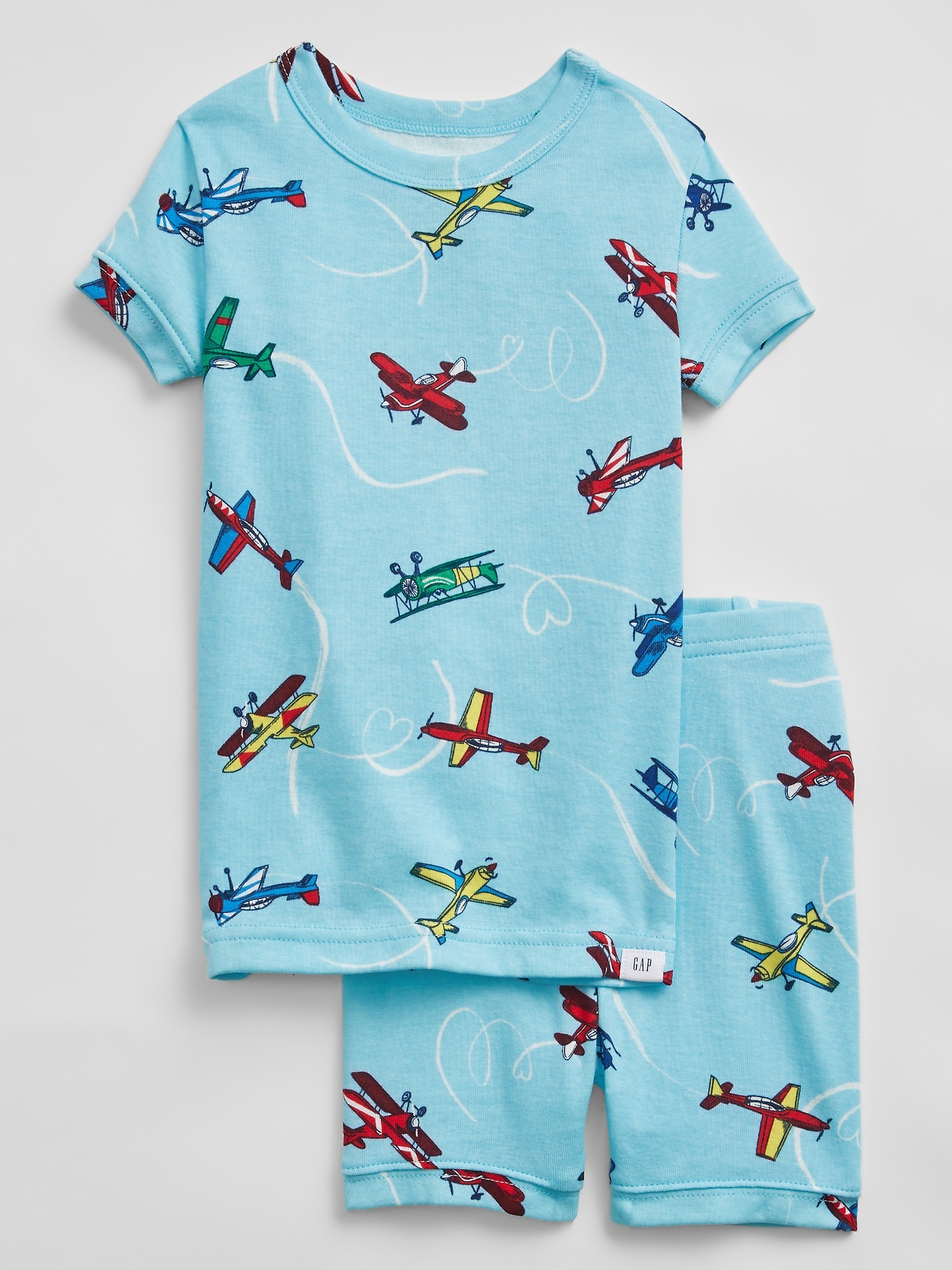 babyGap Airplane 100 Organic Cotton PJ Set Gap Factory