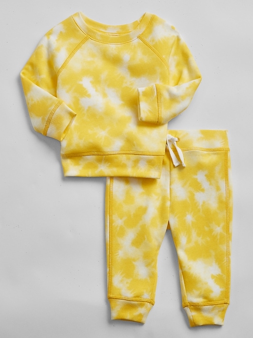 View large product image 1 of 1. Baby Tie-Dye Sweatshirt Set