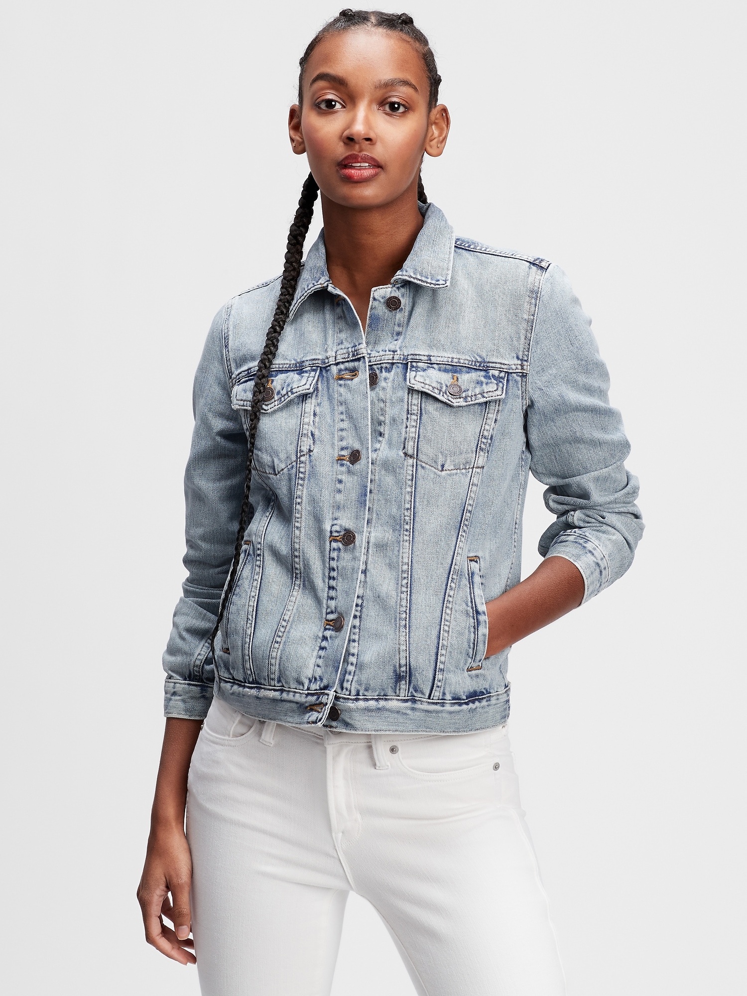 Icon Denim Jacket With Washwell™ | Gap Factory