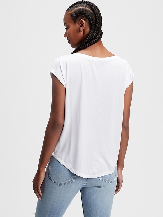 Image number 2 showing, Luxe Dolman Sleeve T-Shirt
