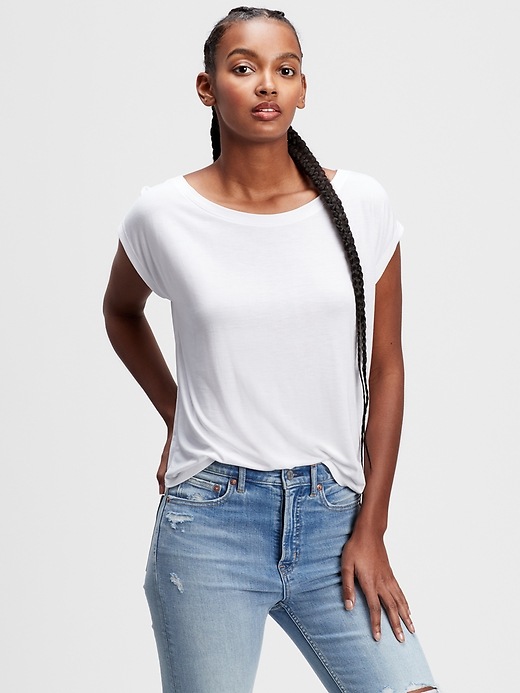 Luxe Dolman Sleeve T-Shirt | Gap Factory Luxe Dolman Sleeve T-Shirt | Gap Factory