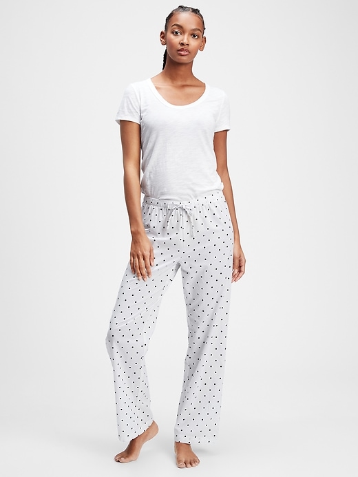 View large product image 1 of 1. Print Pants in Poplin