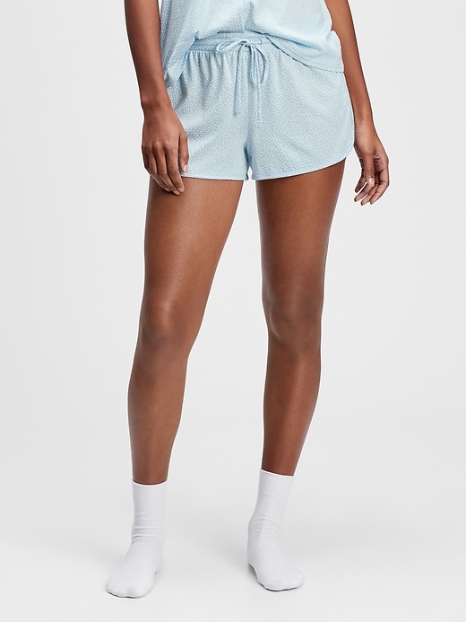 Image number 1 showing, PJ Shorts in Cotton Modal