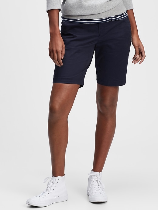 9'' Mid Rise Khaki Shorts Gap Factory