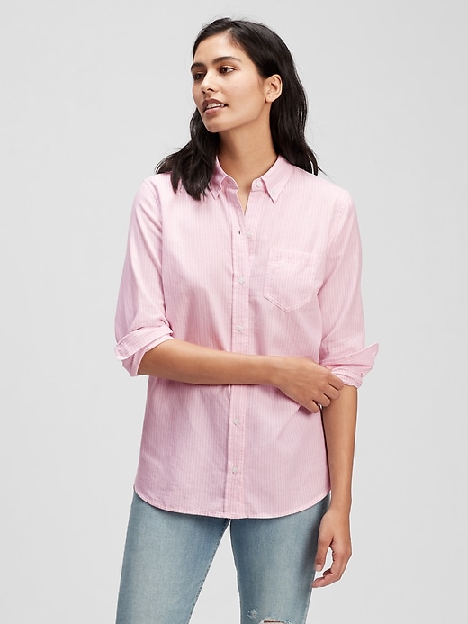 Fitted Boyfriend Shirt in Oxford Gap Factory