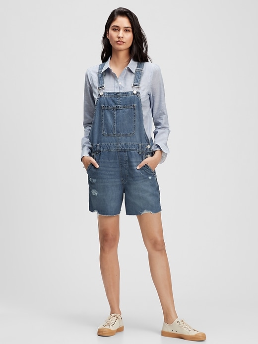 Gap womens overall shorts Clearance