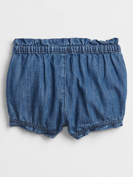 Image number 2 showing, Baby Denim Bubble Shorts