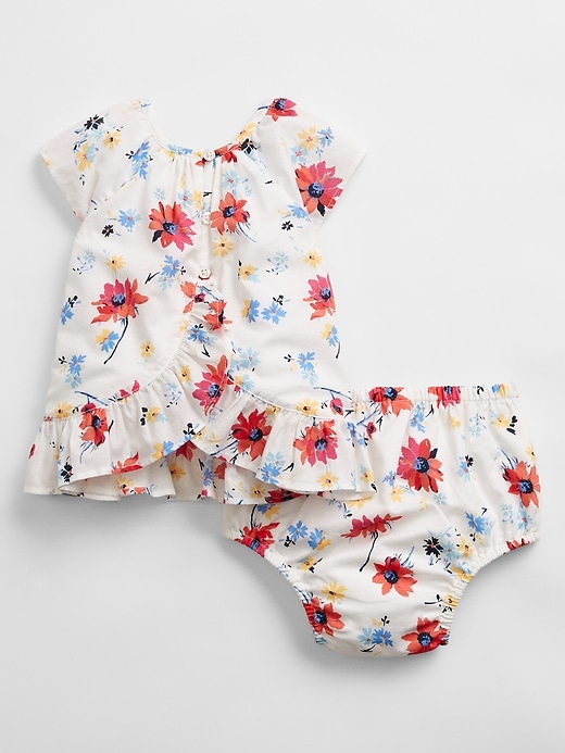 View large product image 2 of 2. Baby Floral Ruffle Set