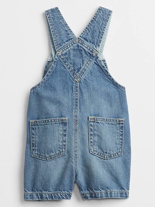 Baby Denim Shortalls Gap Factory