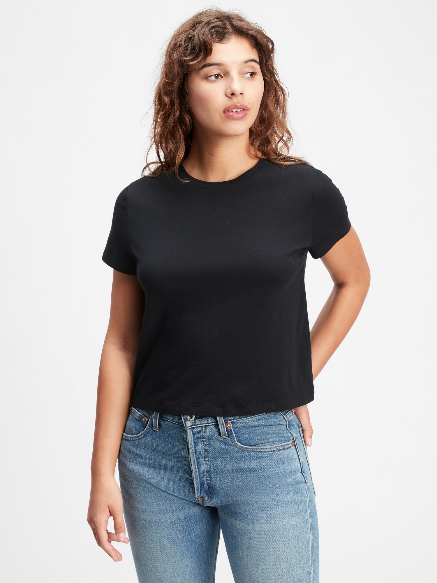 100% Organic Cotton Shrunken T-Shirt | Gap Factory