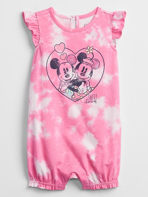 Image number 1 showing, babyGap &#124 Disney Mickey and Minnie Mouse Tie-Dye Shorty One-Piece