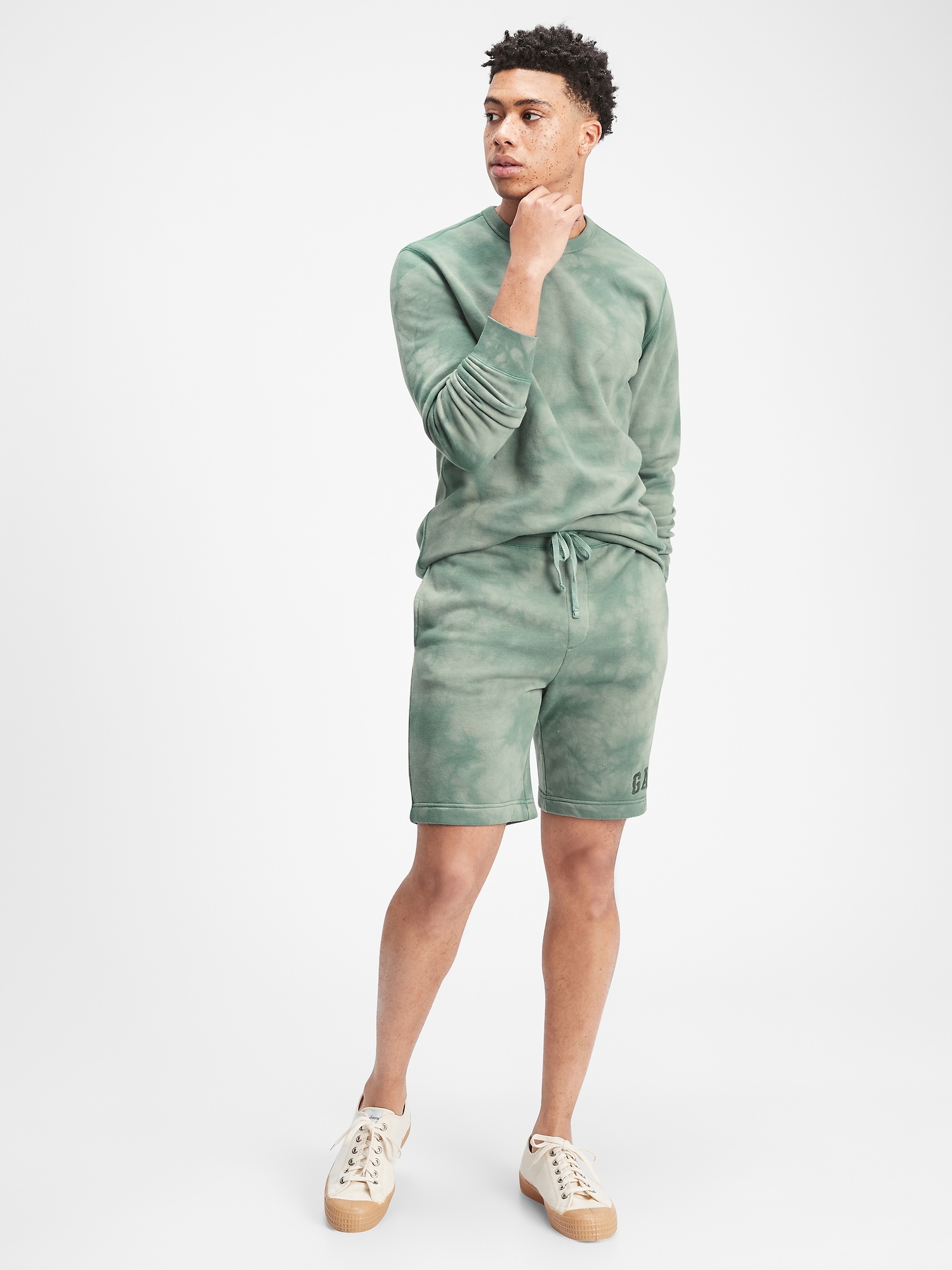 Gap Logo TieDye PullOn Shorts Gap Factory