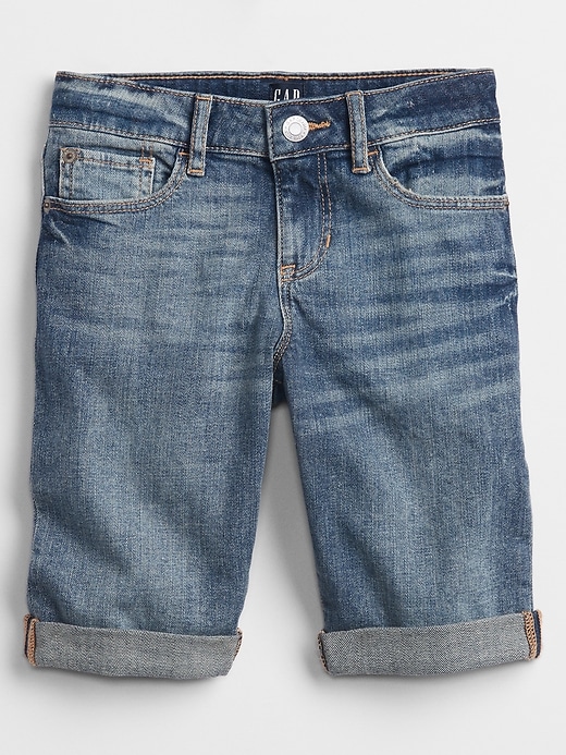 Image number 1 showing, Kids Denim Bermuda Shorts