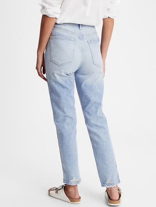 Image number 2 showing, High Rise Distressed Vintage Slim Jeans