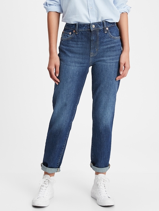 Mid Rise Slim Boyfriend Jeans With Washwell | Gap Factory