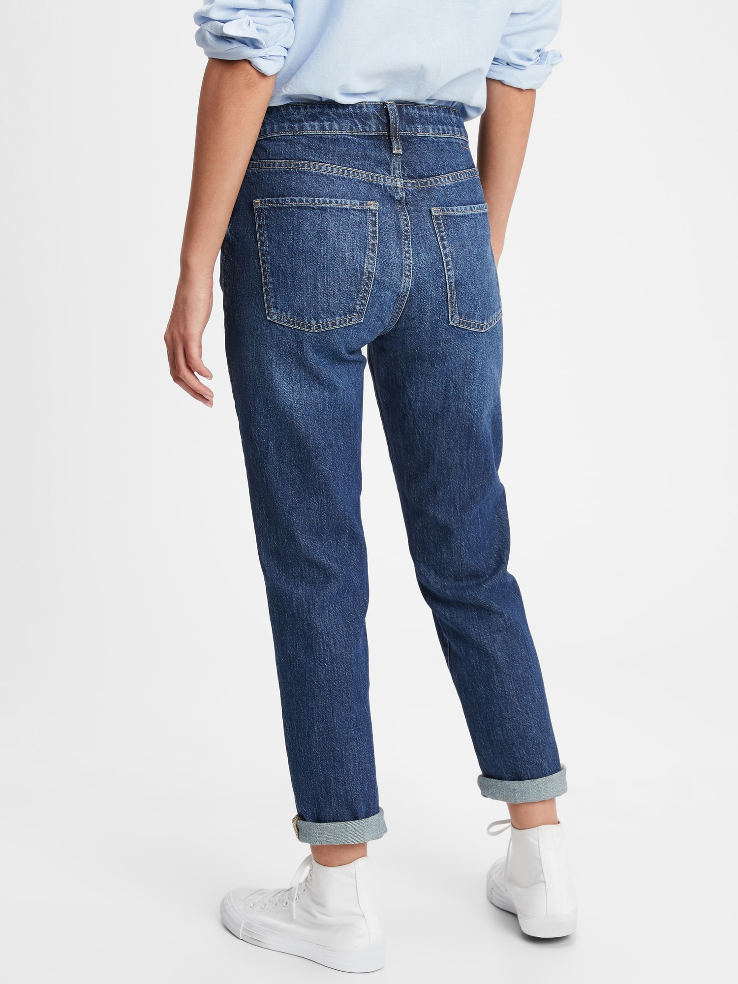 Mid Rise Slim Boyfriend Jeans With Washwell | Gap Factory