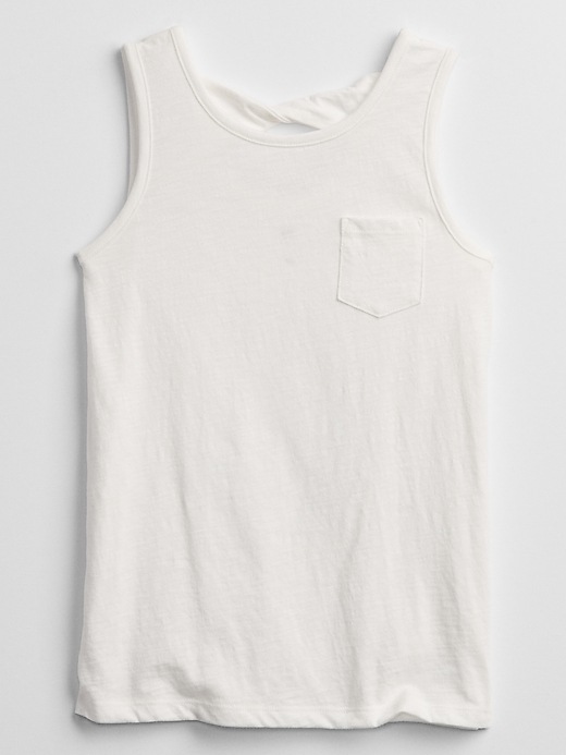 View large product image 1 of 1. Kids Twist-Back Tank
