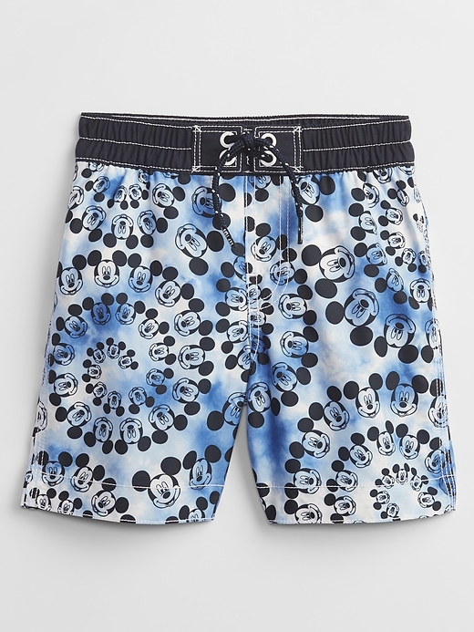 View large product image 1 of 1. babyGap &#124 Disney Mickey Mouse Swim Trunks