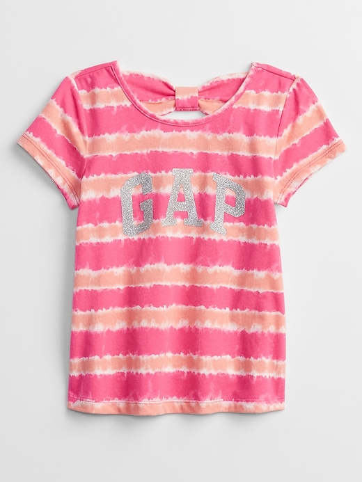Toddler Bow-Tie Gap Logo Tie-Dye T-Shirt
