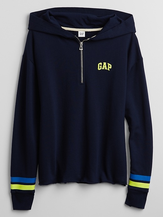 Image number 4 showing, Gap Logo Half-Zip Hoodie in French Terry