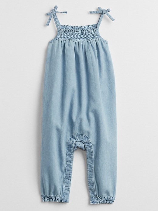 View large product image 1 of 1. Baby Denim Jumpsuit