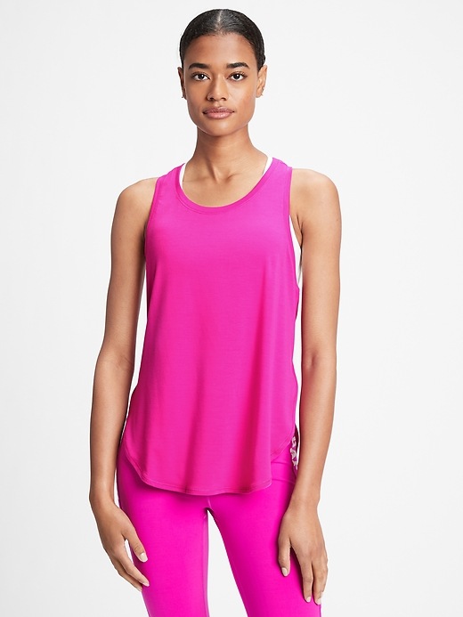 View large product image 1 of 1. GapFit High-Low Tank Top