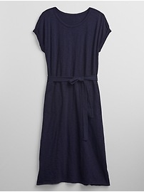 View large product image 3 of 3. Tie-Belt Dress