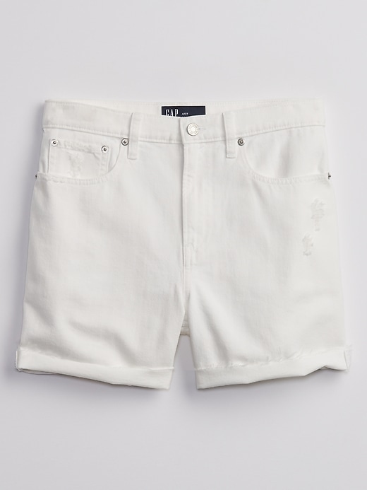 Image number 3 showing, 5'' Mid Rise Boyfriend Shorts