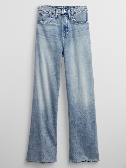 Image number 5 showing, High Rise Wide-Leg Jeans
