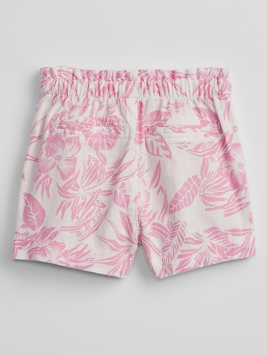 Image number 2 showing, Toddler Linen Pull-On Shorts