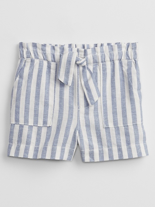 Image number 3 showing, Toddler Linen Pull-On Shorts