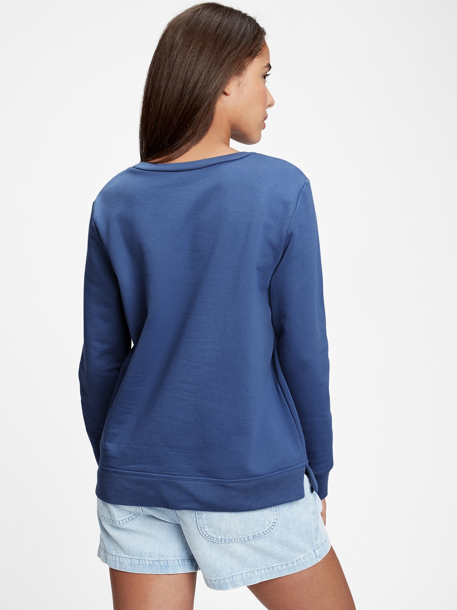 crewneck sweatshirt blue