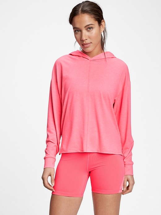 Gapfit brushed tech jersey hoodie 2025
