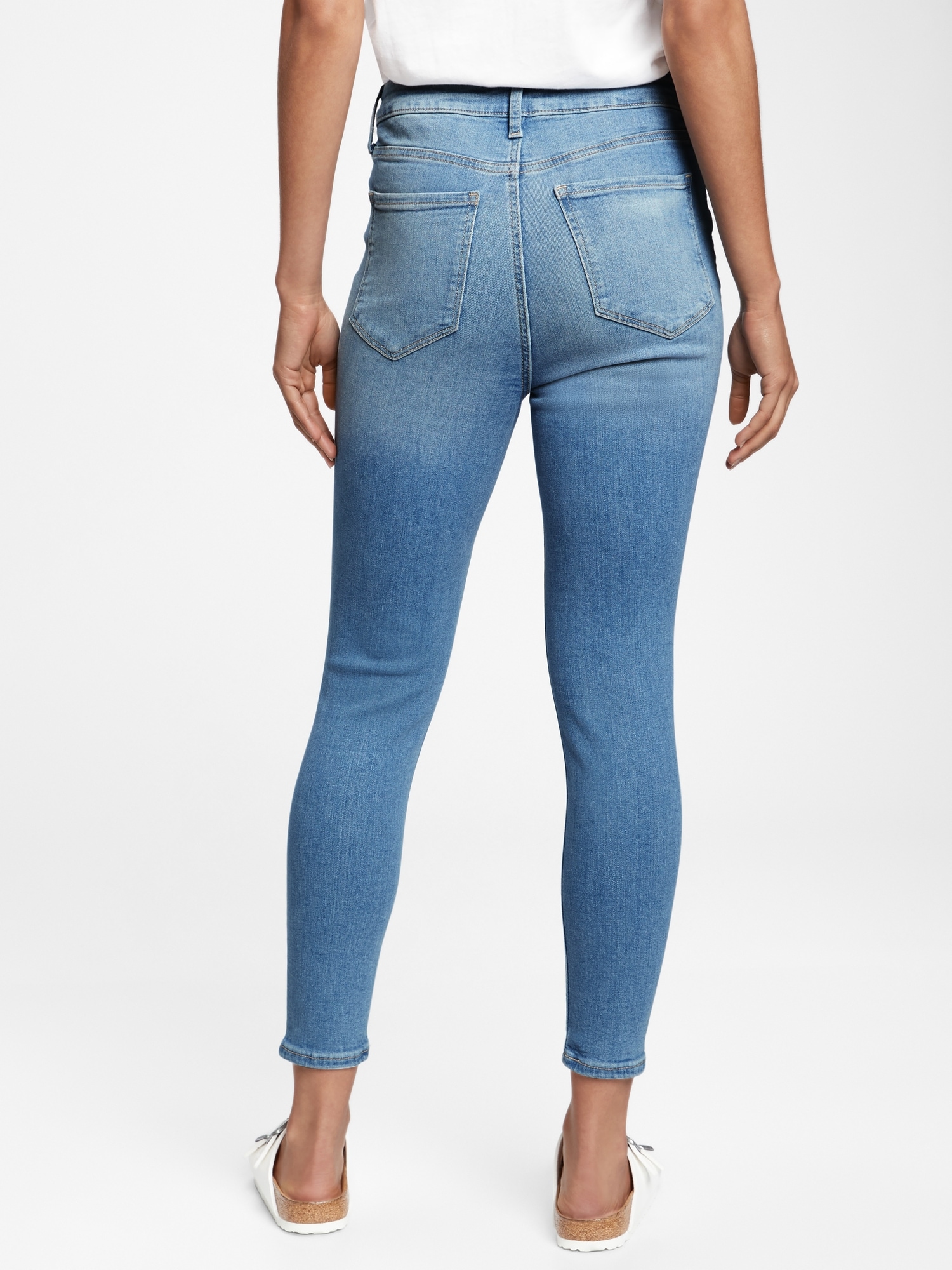 Sky High Rise Universal Distressed Legging Jeans with Washwell™ | Gap ...