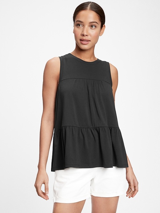 View large product image 1 of 1. Peplum Tank Top